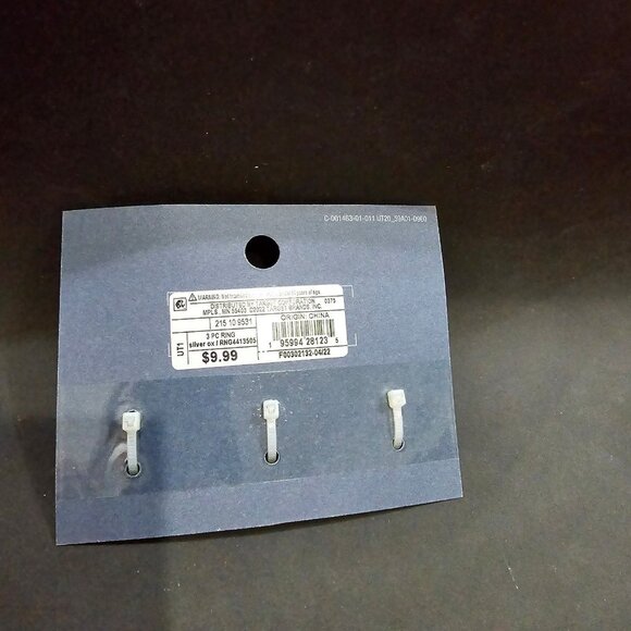 Ring set silver tone Universal Thread NWT on card 3 sizes jewelery - Picture 4 of 4